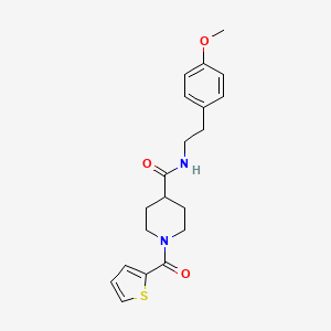 molecular formula C20H24N2O3S B3444383 N-[2-(4-methoxyphenyl)ethyl]-1-(2-thienylcarbonyl)-4-piperidinecarboxamide 