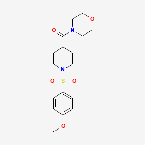 4-({1-[(4-methoxyphenyl)sulfonyl]-4-piperidinyl}carbonyl)morpholine