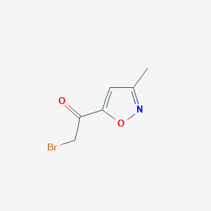 molecular formula C6H6BrNO2 B034444 2-溴-1-(3-甲基异恶唑-5-基)乙酮 CAS No. 104777-32-4