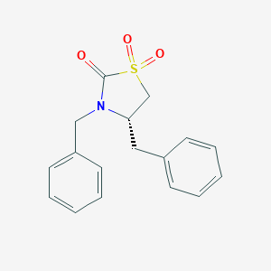 molecular formula C17H17NO3S B344441 (4S)-3,4-Dibenzyl-2-oxothiazolidine 1,1-dioxide 