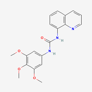 molecular formula C19H19N3O4 B3444414 N-8-quinolinyl-N'-(3,4,5-trimethoxyphenyl)urea 