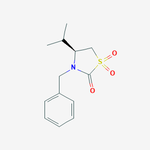 molecular formula C13H17NO3S B344442 (4S)-3-Benzyl-4-isopropyl-2-oxothiazolidine 1,1-dioxide 