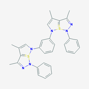 8-[3-(4,6-Dimethyl-2-phenyl-1lambda4-thia-2,3,8-triazabicyclo[3.3.0]octa-1(5),3,6-trien-8-yl)phenyl]-4,6-dimethyl-2-phenyl-1lambda4-thia-2,3,8-triazabicyclo[3.3.0]octa-1(5),3,6-triene