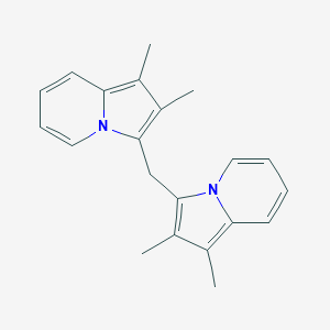 molecular formula C21H22N2 B344451 3-[(1,2-Dimethyl-3-indolizinyl)methyl]-1,2-dimethylindolizine 
