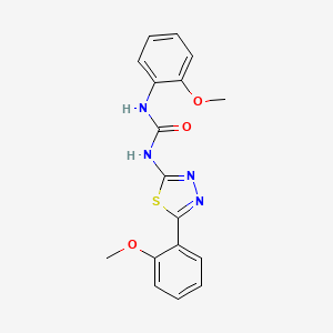 molecular formula C17H16N4O3S B3444612 N-(2-methoxyphenyl)-N'-[5-(2-methoxyphenyl)-1,3,4-thiadiazol-2-yl]urea 