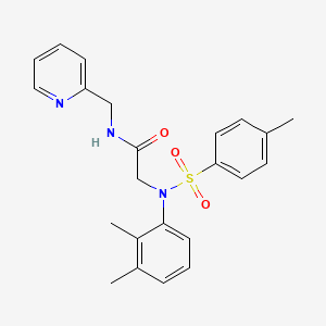 molecular formula C23H25N3O3S B3444629 N~2~-(2,3-dimethylphenyl)-N~2~-[(4-methylphenyl)sulfonyl]-N~1~-(2-pyridinylmethyl)glycinamide 