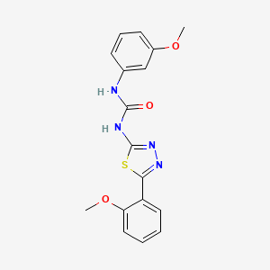 molecular formula C17H16N4O3S B3444870 N-(3-methoxyphenyl)-N'-[5-(2-methoxyphenyl)-1,3,4-thiadiazol-2-yl]urea 