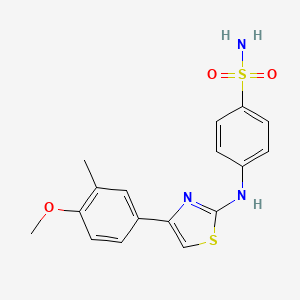 4-{[4-(4-methoxy-3-methylphenyl)-1,3-thiazol-2-yl]amino}benzenesulfonamide