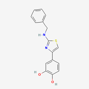 molecular formula C16H14N2O2S B3444896 4-[2-(benzylamino)-1,3-thiazol-4-yl]-1,2-benzenediol 