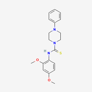 molecular formula C19H23N3O2S B3444926 N-(2,4-dimethoxyphenyl)-4-phenyl-1-piperazinecarbothioamide 