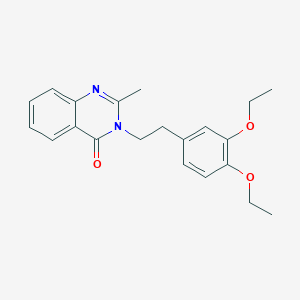 molecular formula C21H24N2O3 B3444960 3-[2-(3,4-diethoxyphenyl)ethyl]-2-methyl-4(3H)-quinazolinone 