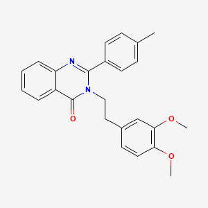 molecular formula C25H24N2O3 B3444964 3-[2-(3,4-dimethoxyphenyl)ethyl]-2-(4-methylphenyl)-4(3H)-quinazolinone 
