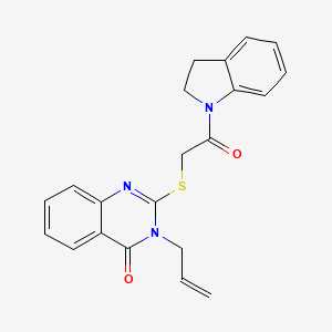 3-allyl-2-{[2-(2,3-dihydro-1H-indol-1-yl)-2-oxoethyl]thio}-4(3H)-quinazolinone