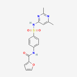 molecular formula C17H16N4O4S B3445059 N-(4-{[(2,6-dimethyl-4-pyrimidinyl)amino]sulfonyl}phenyl)-2-furamide 