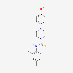 molecular formula C20H25N3OS B3445318 N-(2,4-dimethylphenyl)-4-(4-methoxyphenyl)-1-piperazinecarbothioamide 