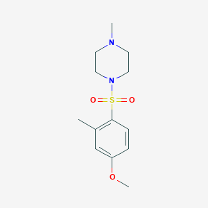 molecular formula C13H20N2O3S B3445337 1-[(4-methoxy-2-methylphenyl)sulfonyl]-4-methylpiperazine 