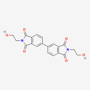 molecular formula C20H16N2O6 B3445357 2,2'-bis(2-hydroxyethyl)-1H,1'H-5,5'-biisoindole-1,1',3,3'(2H,2'H)-tetrone 