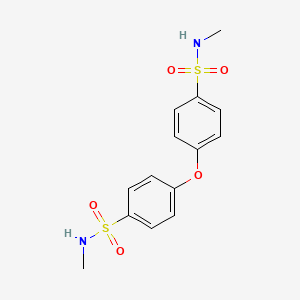 molecular formula C14H16N2O5S2 B3445401 4,4'-oxybis(N-methylbenzenesulfonamide) 