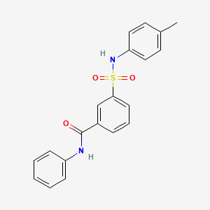 molecular formula C20H18N2O3S B3445423 3-{[(4-methylphenyl)amino]sulfonyl}-N-phenylbenzamide 