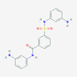 molecular formula C19H18N4O3S B3445462 N-(3-aminophenyl)-3-{[(3-aminophenyl)amino]sulfonyl}benzamide 