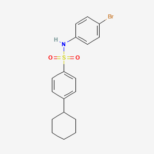 molecular formula C18H20BrNO2S B3445499 N-(4-bromophenyl)-4-cyclohexylbenzenesulfonamide CAS No. 5211-13-2