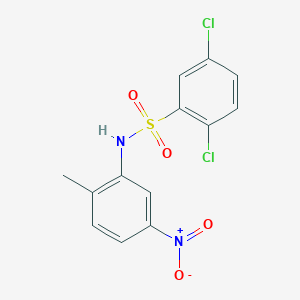 molecular formula C13H10Cl2N2O4S B3445505 2,5-dichloro-N-(2-methyl-5-nitrophenyl)benzenesulfonamide CAS No. 349398-24-9