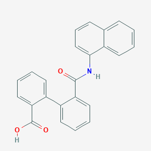 molecular formula C24H17NO3 B3445544 2'-[(1-naphthylamino)carbonyl]-2-biphenylcarboxylic acid CAS No. 24013-65-8