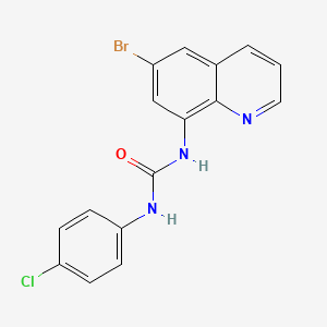 molecular formula C16H11BrClN3O B3445680 N-(6-bromo-8-quinolinyl)-N'-(4-chlorophenyl)urea 