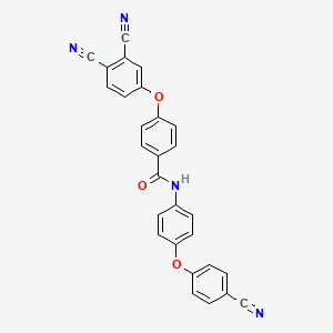 N-[4-(4-cyanophenoxy)phenyl]-4-(3,4-dicyanophenoxy)benzamide