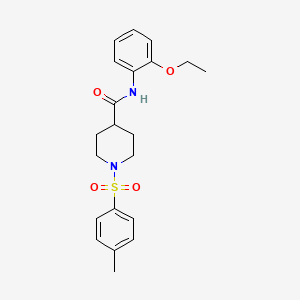 molecular formula C21H26N2O4S B3445905 N-(2-ethoxyphenyl)-1-[(4-methylphenyl)sulfonyl]-4-piperidinecarboxamide 