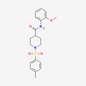 molecular formula C20H24N2O4S B3445913 N-(2-methoxyphenyl)-1-[(4-methylphenyl)sulfonyl]-4-piperidinecarboxamide 