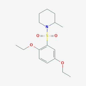 molecular formula C16H25NO4S B344596 1-[(2,5-Diethoxyphenyl)sulfonyl]-2-methylpiperidine CAS No. 325811-04-9