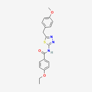 molecular formula C19H19N3O3S B3446006 4-ethoxy-N-[5-(4-methoxybenzyl)-1,3,4-thiadiazol-2-yl]benzamide 