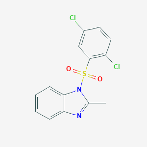 molecular formula C14H10Cl2N2O2S B344601 1-(2,5-Dichloro-benzenesulfonyl)-2-methyl-1H-benzoimidazole CAS No. 324777-09-5