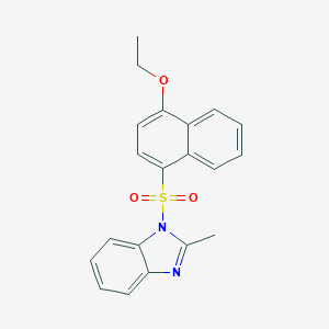 1-[(4-Ethoxynaphthyl)sulfonyl]-2-methylbenzimidazole