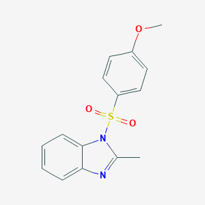 molecular formula C15H14N2O3S B344603 1-(4-Methoxyphenyl)sulfonyl-2-methylbenzimidazole CAS No. 324777-07-3