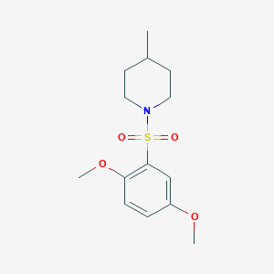 molecular formula C14H21NO4S B344604 1-[(2,5-Dimethoxyphenyl)sulfonyl]-4-methylpiperidine CAS No. 364615-18-9