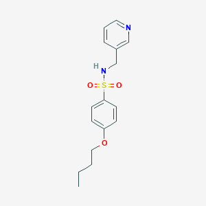 molecular formula C16H20N2O3S B344605 4-butoxy-N-(pyridin-3-ylmethyl)benzenesulfonamide CAS No. 332410-16-9