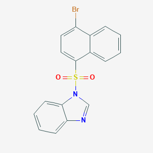 1-(4-Bromonaphthalen-1-yl)sulfonylbenzimidazole