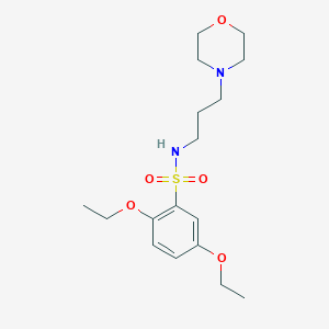 2,5-diethoxy-N-(3-morpholin-4-ylpropyl)benzenesulfonamide