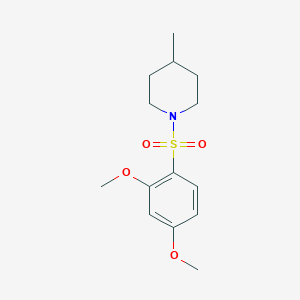 molecular formula C14H21NO4S B344608 1-(2,4-Dimethoxybenzenesulfonyl)-4-methylpiperidine CAS No. 895768-59-9