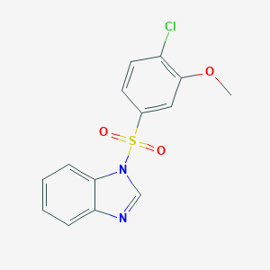 molecular formula C14H11ClN2O3S B344615 1-(4-Chloro-3-methoxyphenyl)sulfonylbenzimidazole CAS No. 457961-52-3