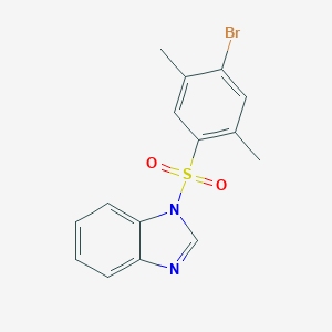 molecular formula C15H13BrN2O2S B344616 1-[(4-bromo-2,5-dimethylphenyl)sulfonyl]-1H-benzimidazole CAS No. 333311-43-6