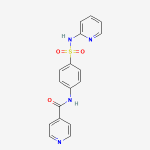 molecular formula C17H14N4O3S B3446218 N-{4-[(2-pyridinylamino)sulfonyl]phenyl}isonicotinamide 