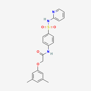 molecular formula C21H21N3O4S B3446241 2-(3,5-dimethylphenoxy)-N-{4-[(2-pyridinylamino)sulfonyl]phenyl}acetamide 