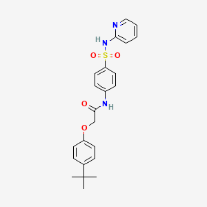 molecular formula C23H25N3O4S B3446245 2-(4-tert-butylphenoxy)-N-{4-[(2-pyridinylamino)sulfonyl]phenyl}acetamide 