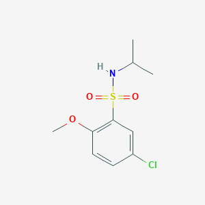 molecular formula C10H14ClNO3S B344630 5-chloro-2-methoxy-N-propan-2-ylbenzenesulfonamide CAS No. 295361-18-1