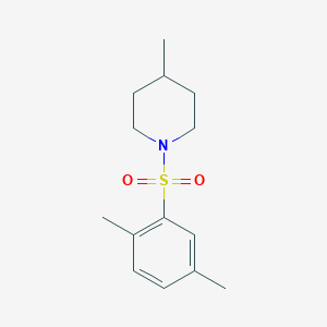 molecular formula C14H21NO2S B344633 1-(2,5-Dimethylphenyl)sulfonyl-4-methylpiperidine CAS No. 324059-01-0