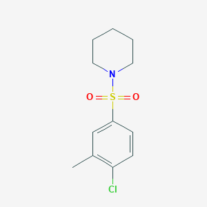 molecular formula C12H16ClNO2S B344636 1-(4-Chloro-3-methylphenyl)sulfonylpiperidine CAS No. 325813-83-0