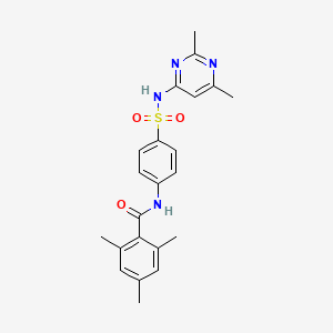 molecular formula C22H24N4O3S B3446373 N-(4-{[(2,6-dimethyl-4-pyrimidinyl)amino]sulfonyl}phenyl)-2,4,6-trimethylbenzamide 